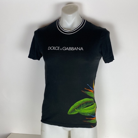 Dolce & Gabbana | Shirts | Dolce Gabbana Bird Of Paradise Printed ...